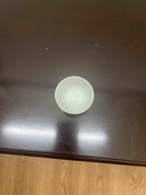 古玩陶瓷民國胭脂紅臥足杯真品鑒賞圖
