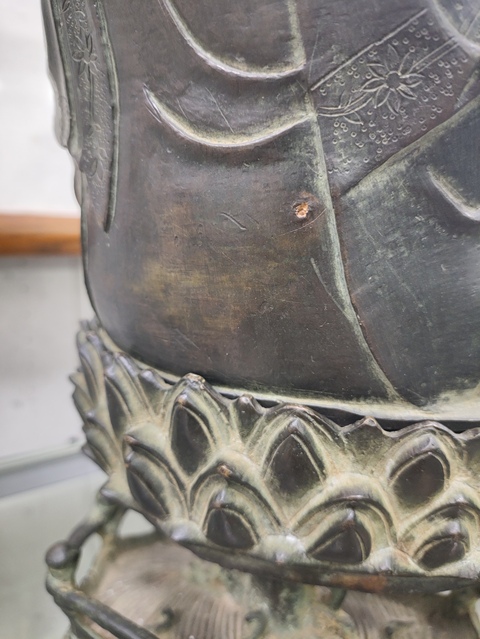 古玩銅器銅觀音真品鑒賞圖
