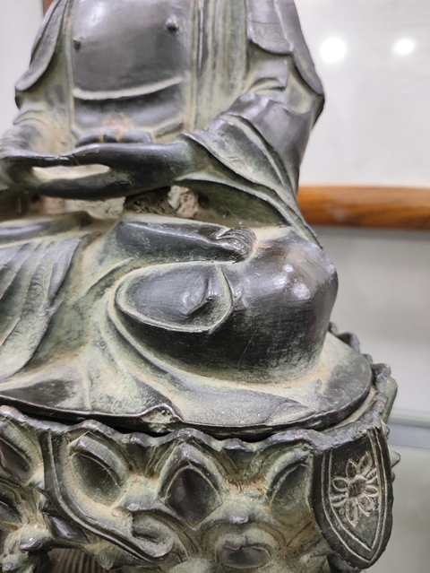 古玩銅器銅觀音真品鑒賞圖