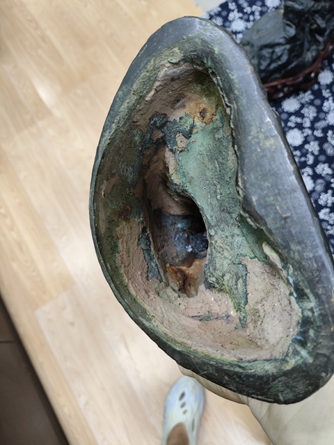 古玩銅器銅觀音真品鑒賞圖