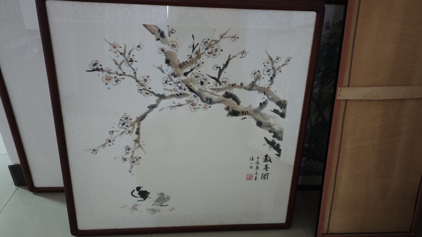 古玩字畫夏月荷香真品鑒賞圖