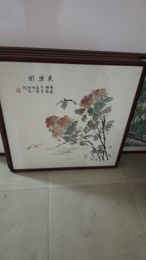 古玩字畫夏月荷香真品鑒賞圖