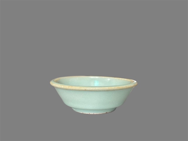 古玩陶瓷龍泉窯圓口洗真品鑒賞圖