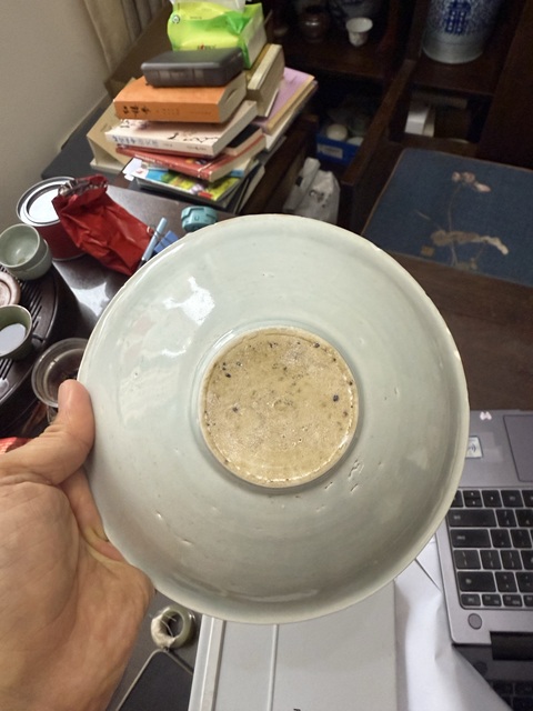 古玩陶瓷南宋影青刻花蓖紋雙魚(yú)紋碗真品鑒賞圖