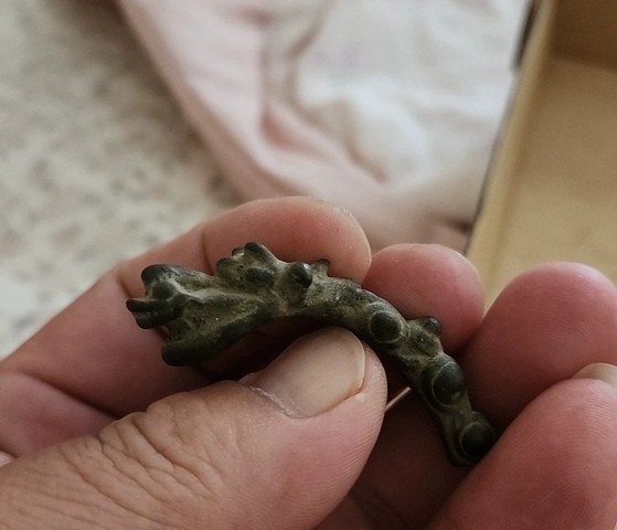 古玩銅器青銅龍真品鑒賞圖