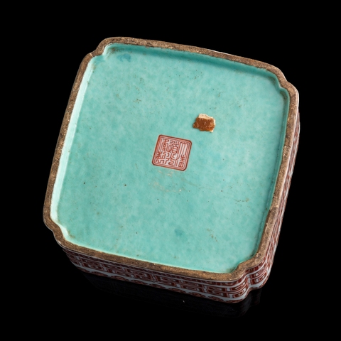 古玩陶瓷粉彩洗真品鑒賞圖