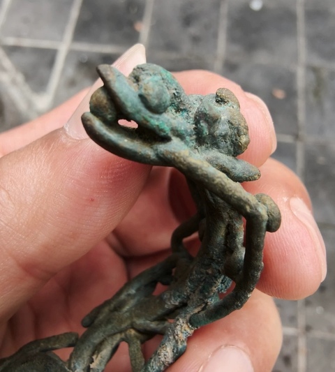 古玩銅器青銅龍真品鑒賞圖