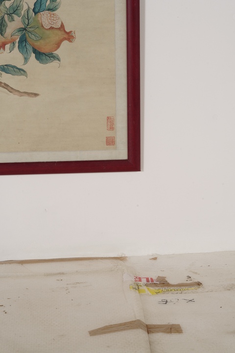 古玩字畫馬荃款花卉真品鑒賞圖