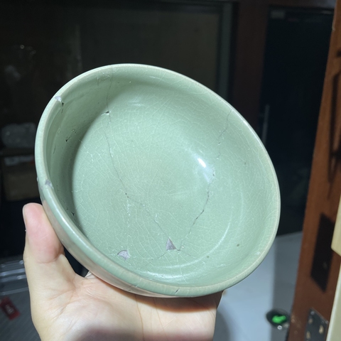 古玩陶瓷宋代河南青瓷缽真品鑒賞圖