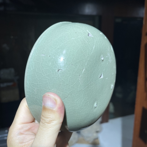 古玩陶瓷宋代河南青瓷缽真品鑒賞圖