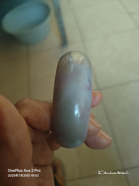 古玩玉器戈壁玉手鐲真品鑒賞圖