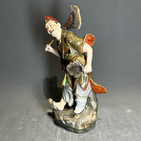古玩陶瓷濟公塑像真品鑒賞圖