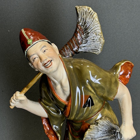古玩陶瓷濟公塑像真品鑒賞圖