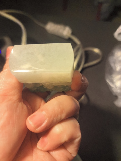 古玩玉器天然翡翠章真品鑒賞圖