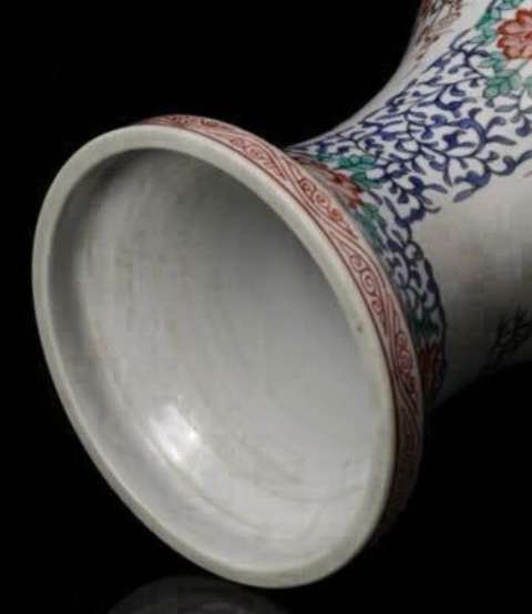 古玩陶瓷粉彩瓶真品鑒賞圖