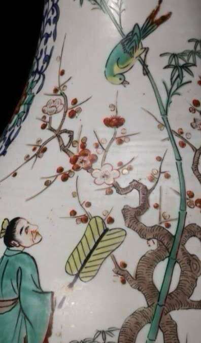 古玩陶瓷粉彩瓶真品鑒賞圖