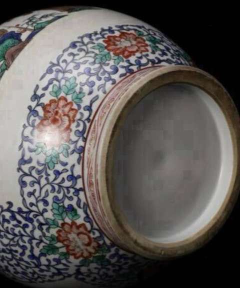 古玩陶瓷粉彩瓶真品鑒賞圖