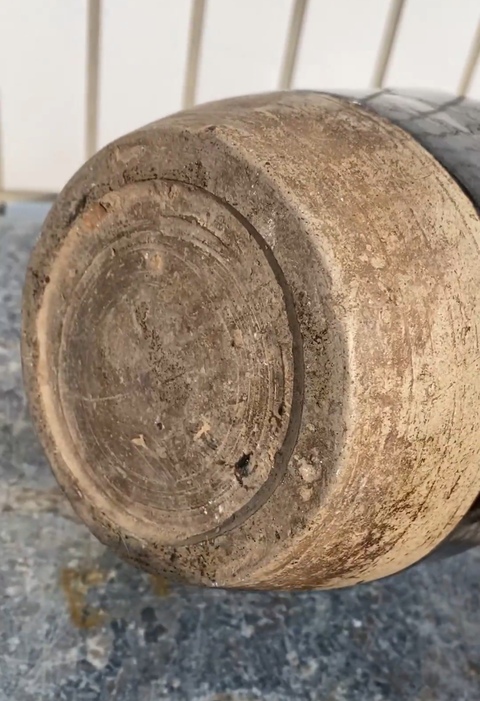 古玩陶瓷磁州窯黑釉梅瓶真品鑒賞圖