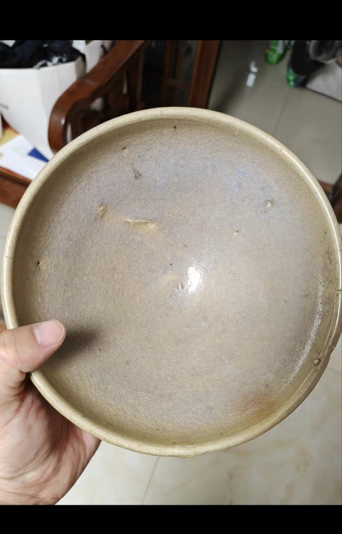 古玩陶瓷鈞窯碗真品鑒賞圖
