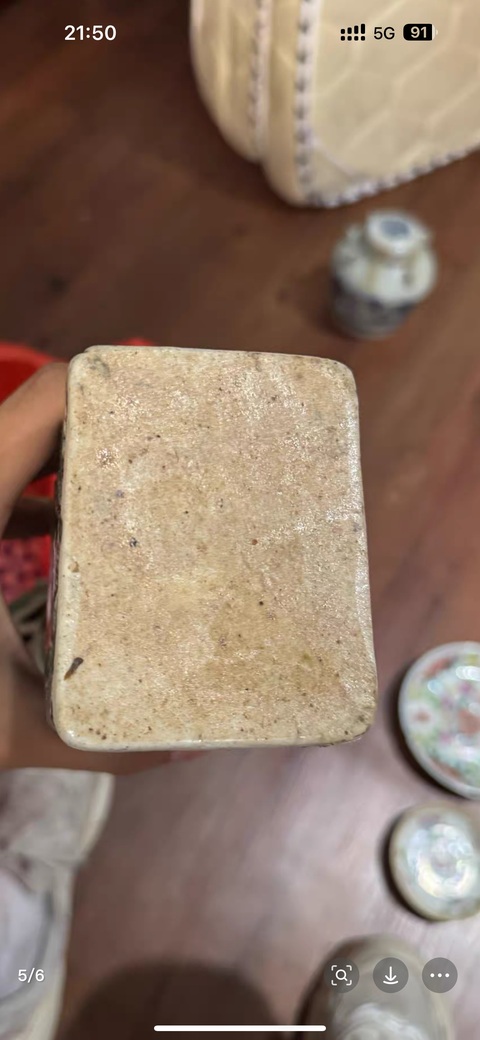 古玩陶瓷素三彩獅子瓷像一對真品鑒賞圖