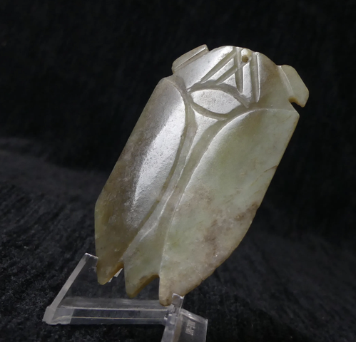 古玩玉器玉蟬型件真品鑒賞圖