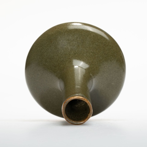 古玩陶瓷茶葉末釉荸薺瓶真品鑒賞圖