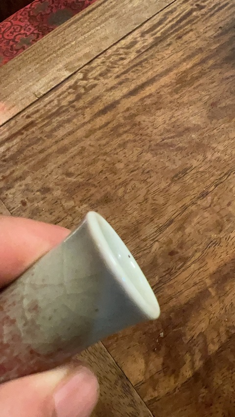 古玩陶瓷三陽開泰荸薺瓶真品鑒賞圖