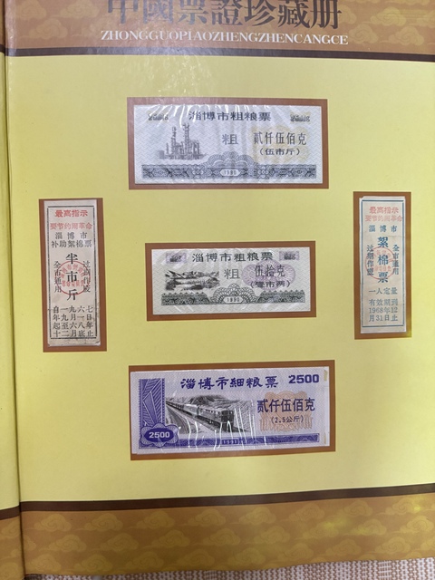 古玩錢幣中國票證珍藏冊真品鑒賞圖