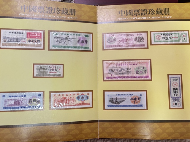 古玩錢幣中國票證珍藏冊真品鑒賞圖