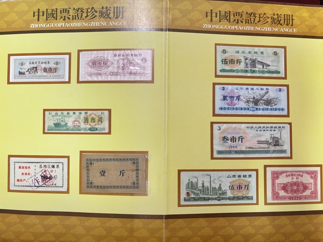 古玩錢幣中國票證珍藏冊真品鑒賞圖