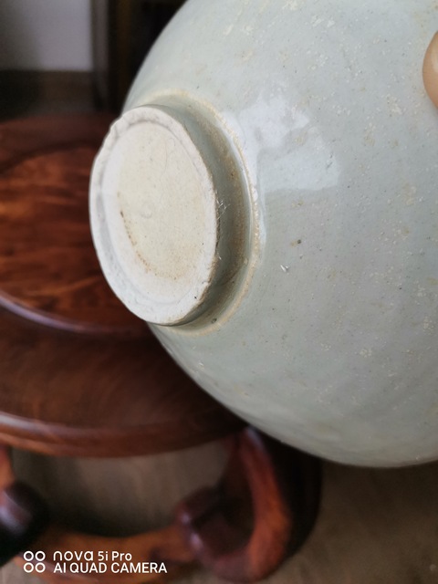古玩陶瓷青白釉刻云氣紋斗笠碗真品鑒賞圖