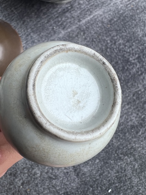 古玩陶瓷哥釉蒜頭瓶真品鑒賞圖