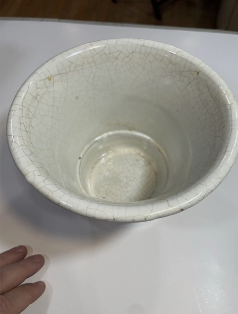 古玩陶瓷哥釉盆真品鑒賞圖