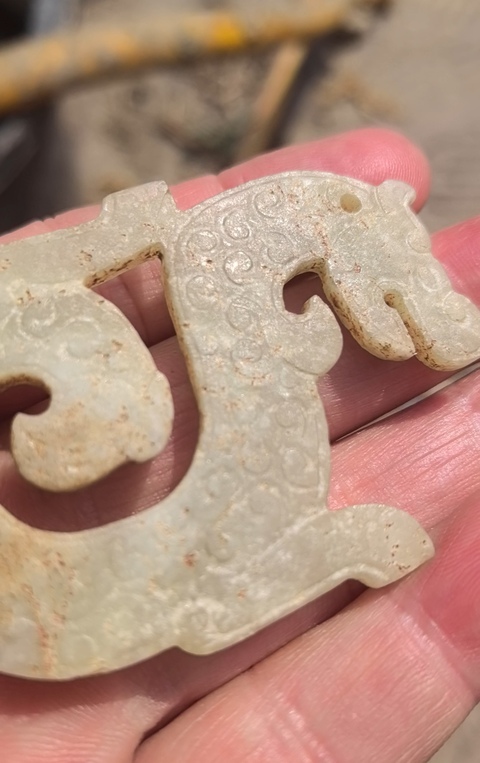 古玩玉器玉龍型件真品鑒賞圖