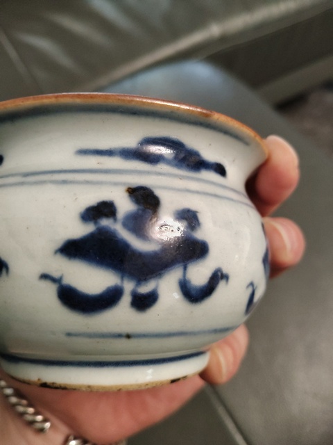 古玩陶瓷青花博古圖香爐真品鑒賞圖
