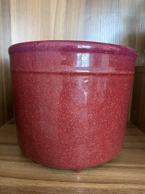 古玩陶瓷窯變紅釉三足筒式香爐拍賣,當前價格12900元