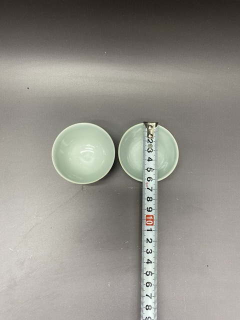 古玩陶瓷民國·檸檬黃釉杯·一對拍賣,當前價格769元