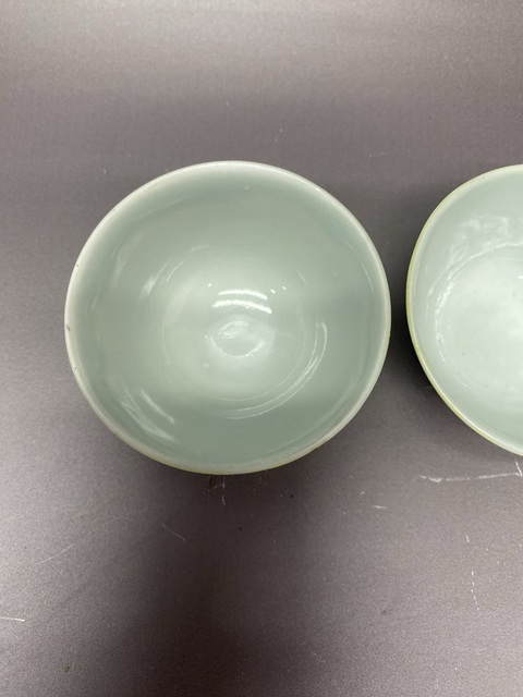 古玩陶瓷民國·檸檬黃釉杯·一對拍賣,當前價格769元