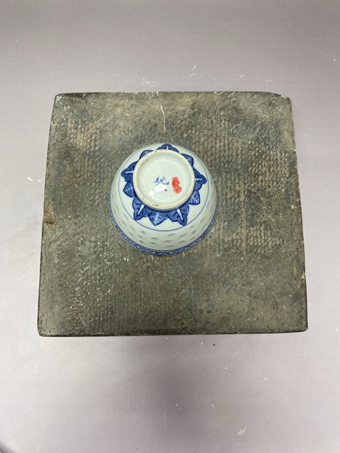 古玩陶瓷民國·青花龍紋玲瓏杯拍賣,當前價格389元