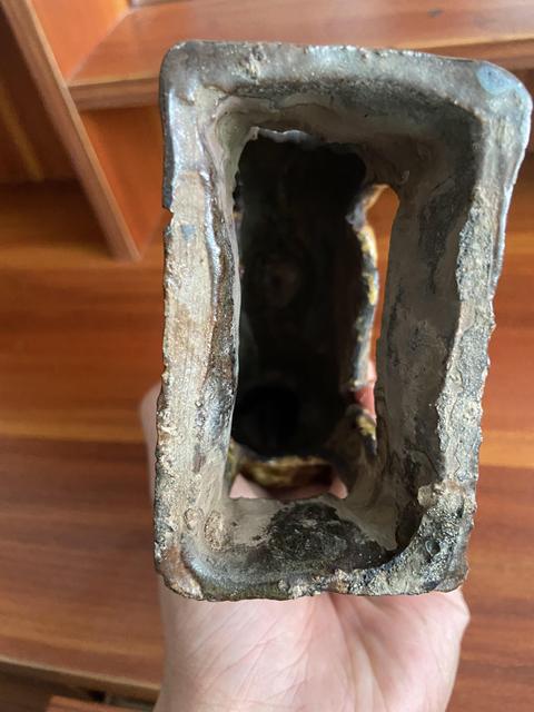 古玩陶瓷獅子塑像燭臺真品鑒賞圖