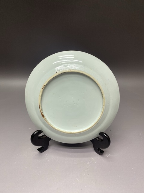 古玩陶瓷清咸豐·【太白醉酒】人物故事青花盤拍賣，當前價格2260元