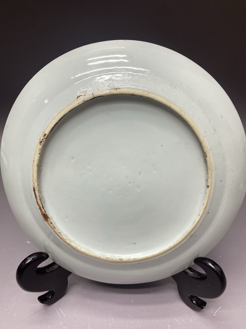 古玩陶瓷清咸豐·【太白醉酒】人物故事青花盤拍賣，當前價格2260元
