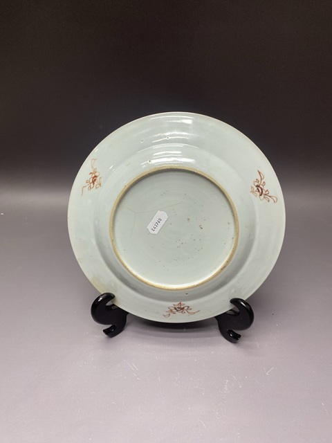 古玩陶瓷清雍正·細路粉彩花卉紋折沿盤拍賣,當前價格1690元