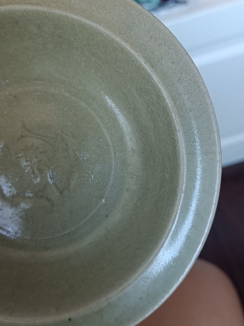 古玩陶瓷【無托實拍】龍泉青瓷雙魚洗拍賣，當(dāng)前價格888元