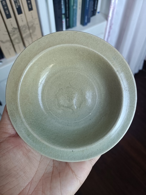 古玩陶瓷【無托實拍】龍泉青瓷雙魚洗拍賣，當(dāng)前價格888元