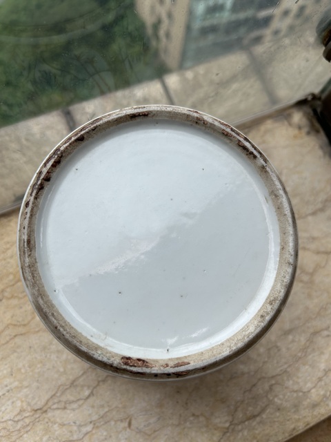 古玩陶瓷油粉彩鳳穿牡丹圖罐真品鑒賞圖