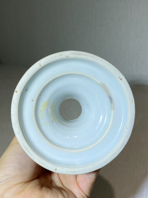 古玩陶瓷青花花卉紋斗真品鑒賞圖