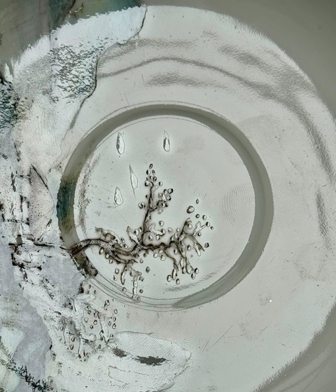 古玩陶瓷民國細路粉彩盤真品鑒賞圖