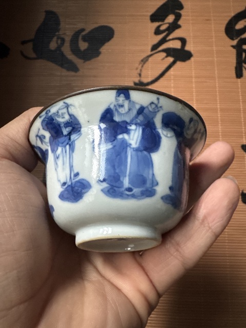 古玩陶瓷青花八仙人物蓋碗拍賣,當前價格5000元