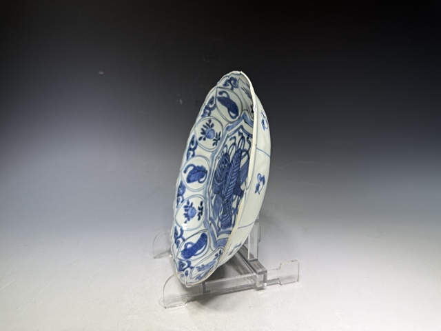 古玩陶瓷明晚期·青花雜寶紋盤真品鑒賞圖